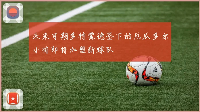 未来可期多特蒙德签下的厄瓜多尔小将即将加盟新球队